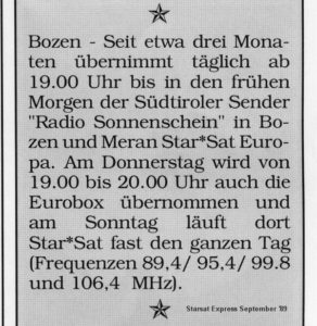 Starsat Express September 1989