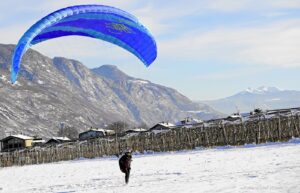 Paragleiter Landungen Lana029