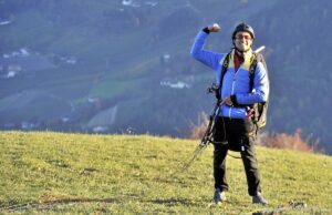 Paragleiter Piloten Lana Vigiljoch 043